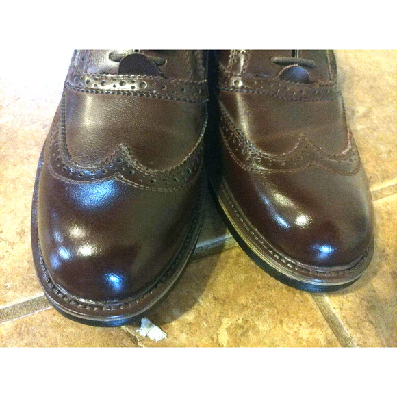 NEW Steve Madden Mens Wing Tip Oxfords Shoes Size 9 Brown Leather $135